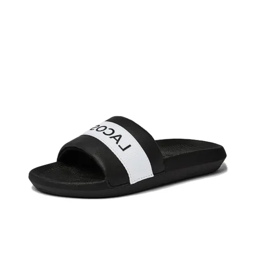 LACOSTE Slide Slippers Women's Black White