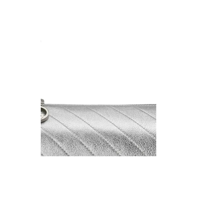 GUCCI Blondie Leather Pen Case Bag Handbag Shoulder Bag Women's Silver-8