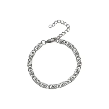 MAGICPOLE Titanium Steel Reincarnation Bracelet Men's Silver