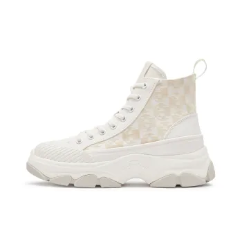 Champion Campus High Top Canvas Shoes Women's Beige
