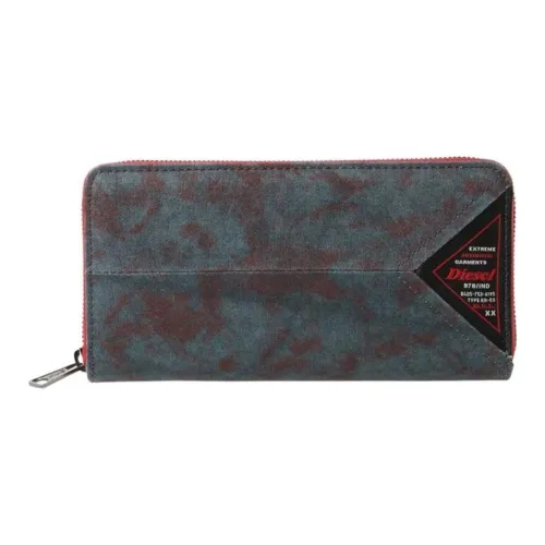 DIESEL Cotton Wallet Regular Men's Denim Red