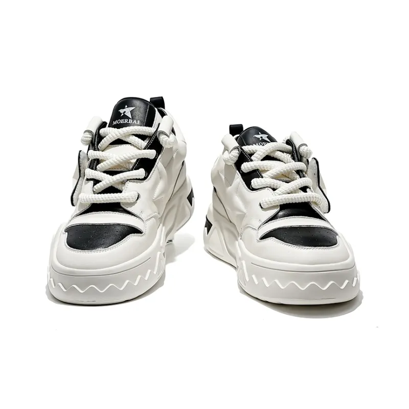 MOERBAI Skateboard Shoes Unisex Low Top White Black/White Yellow/White Blue/Gray-2