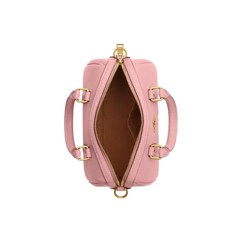 COACH Disney Collaboration Rowan Leather Handbag, Shoulder Bag, Crossbody Bag Trumpets Women's Pink-2