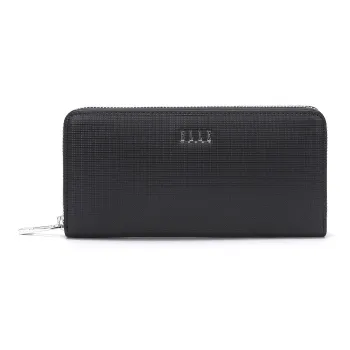 ELLE HOMME Cow Split Leather Wallet Handheld Bag Clutch Regular Men's Black