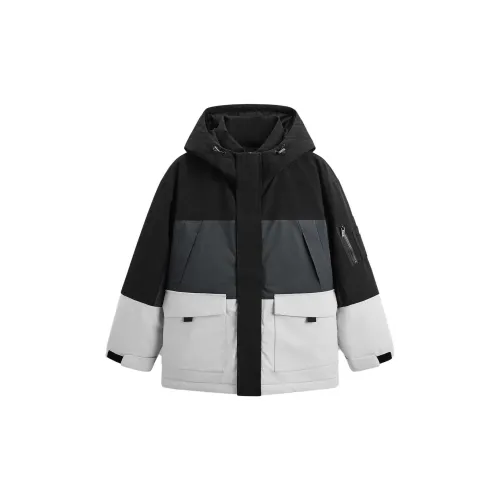 GXG Down Jackets Men Black White Gray