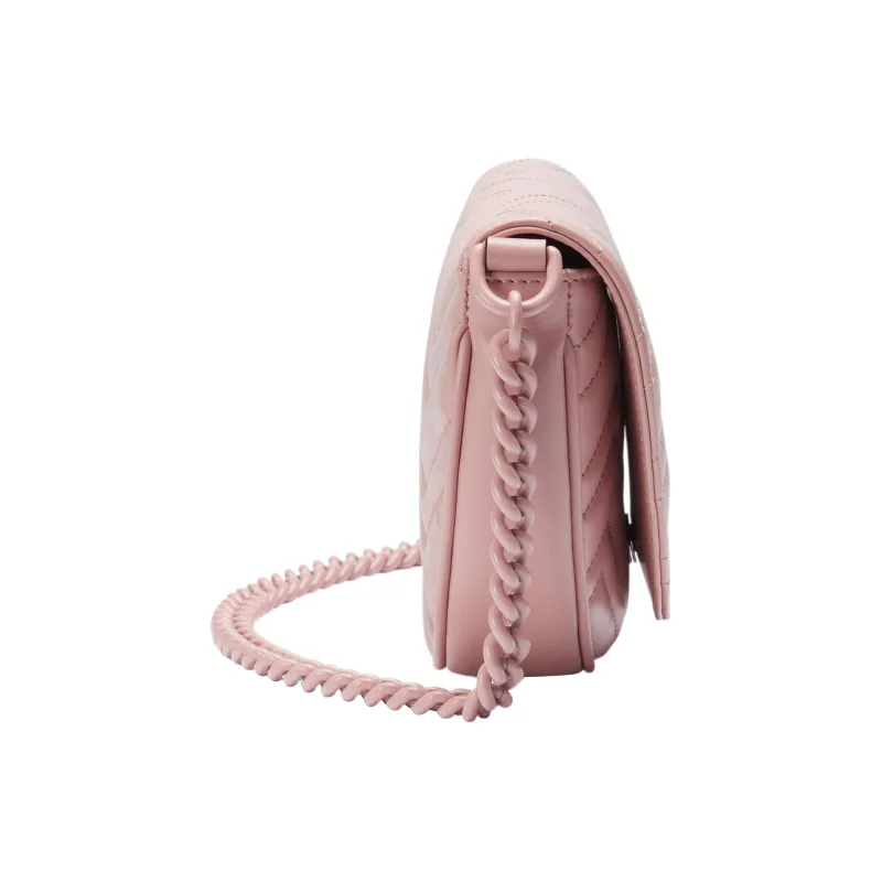 GUCCI Marmont Leather Shoulder Bag Crossbody Bag Mini Women's Pink-2