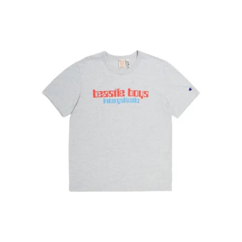 Champion X Beastie Boys Co-brand T-Shirts Men Gray