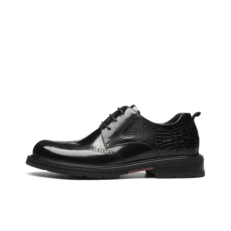 15 MINS Dress Shoes Men Low Top Black/Brown-0