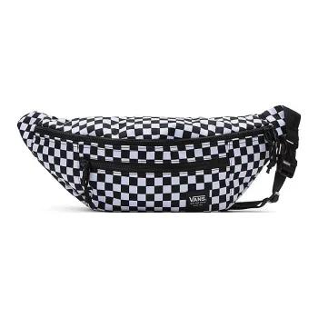 Vans Polyester One Shoulder Crossbody Bag Sling Bag Fanny Pack Regular Unisex Black & White