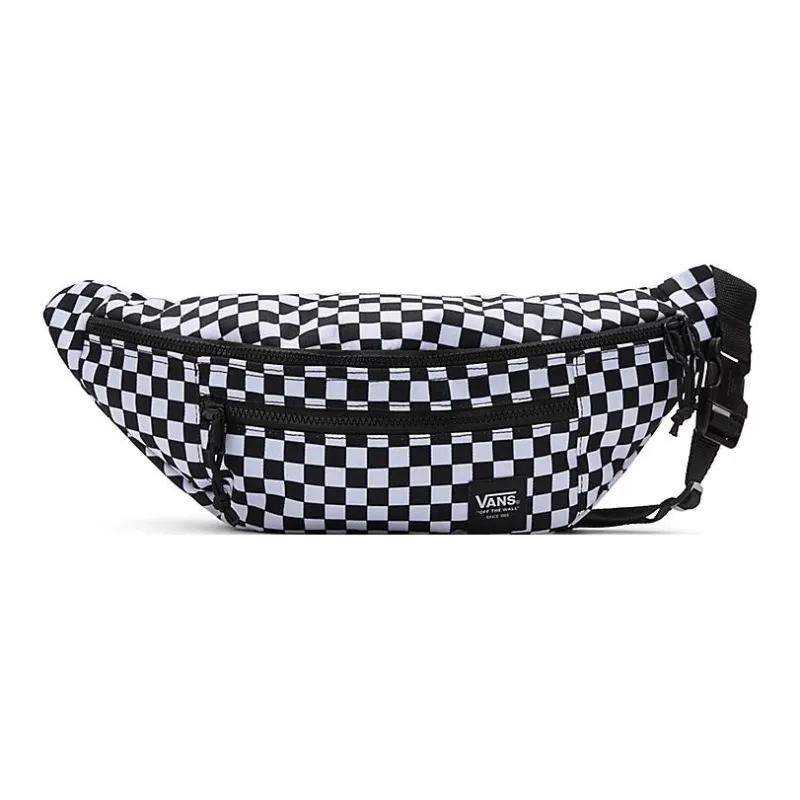 Vans Polyester One Shoulder Crossbody Bag Sling Bag Fanny Pack Regular Unisex Black & White-0