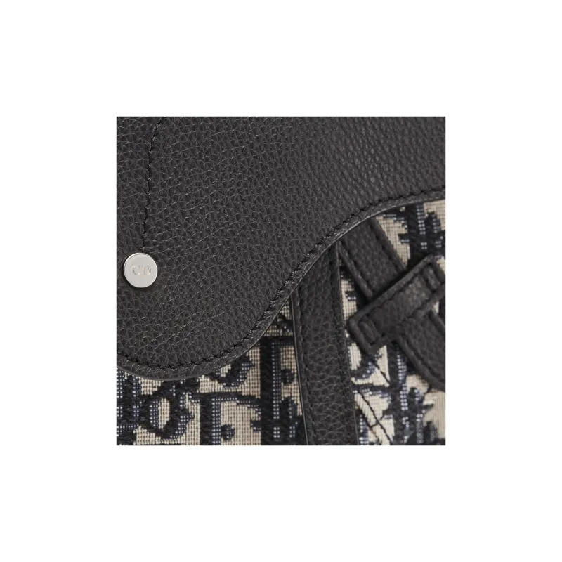 DIOR Saddle Cow Leather Saddle Bag, Fanny Pack, Shoulder Bag, Crossbody Bag Regular Men's Beige/Black-3
