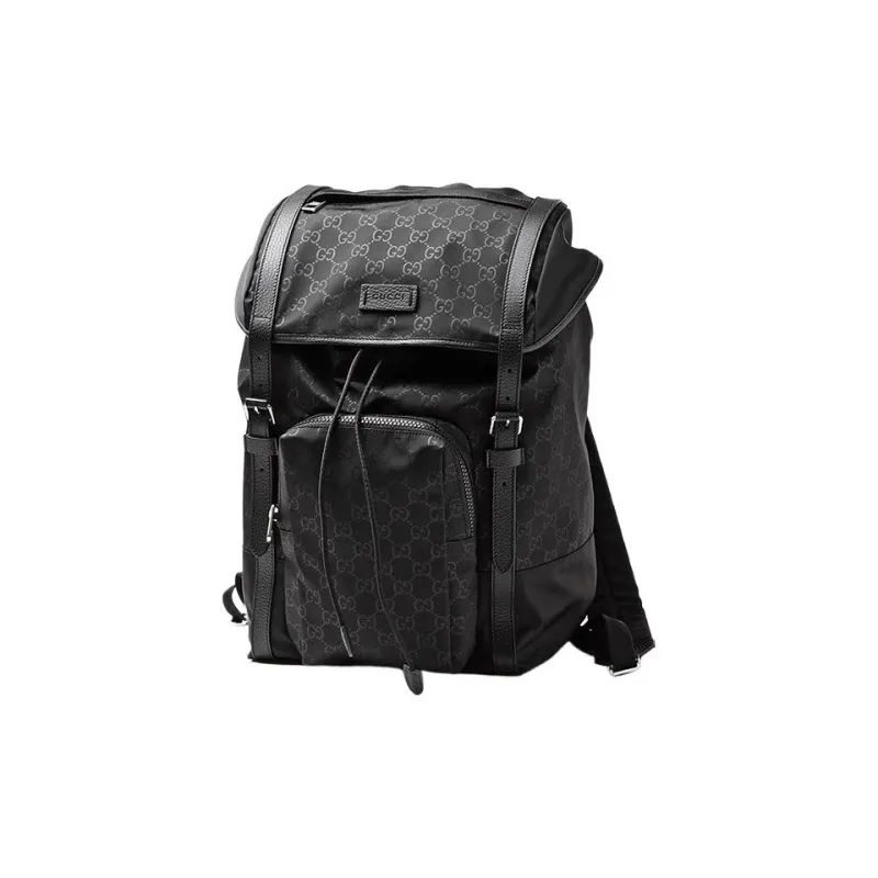 GUCCI Travel Nylon Backpack Large Black-1