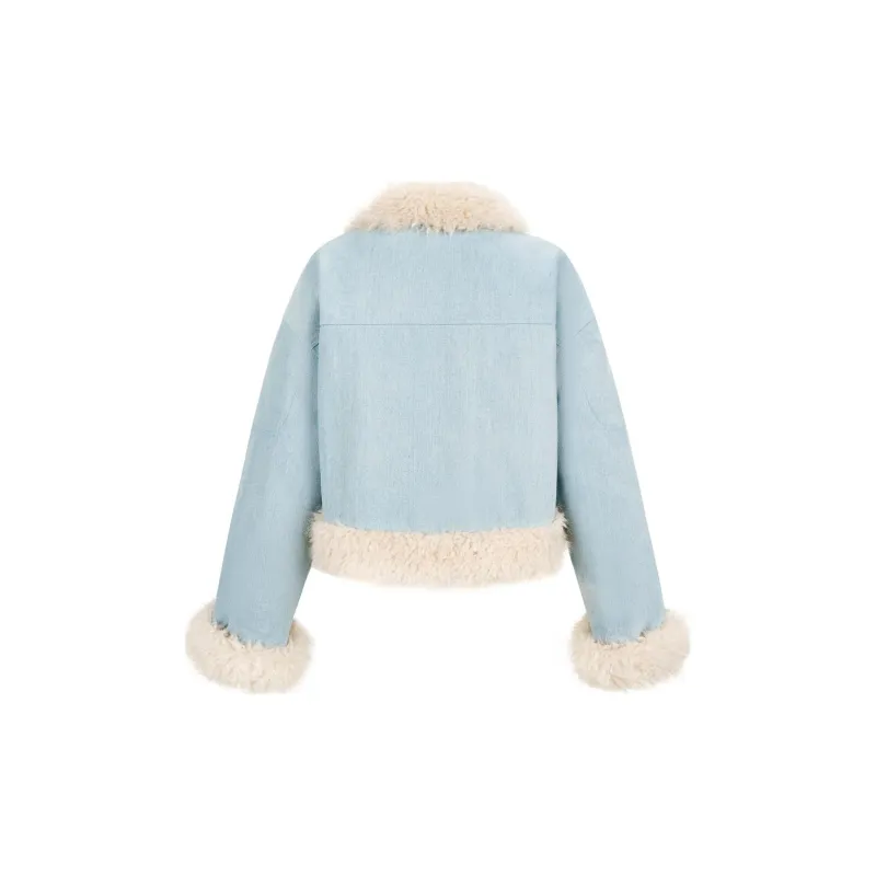 NS76 Puffer Jacket Women's Light Blue-1