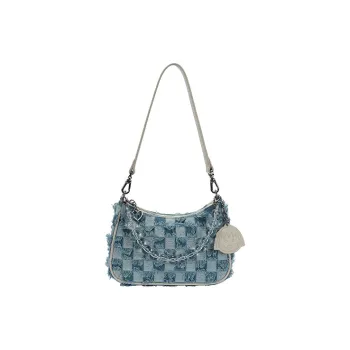 HAWA Denim Baguette Bag Shoulder Bag Crossbody Bag Women's Blue