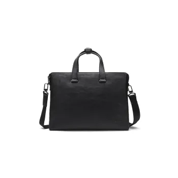 ELLE HOMME Top Grain Cow Leather Briefcase, Handbag, Shoulder Bag, Crossbody Bag Men's Black/Coffee/Blue