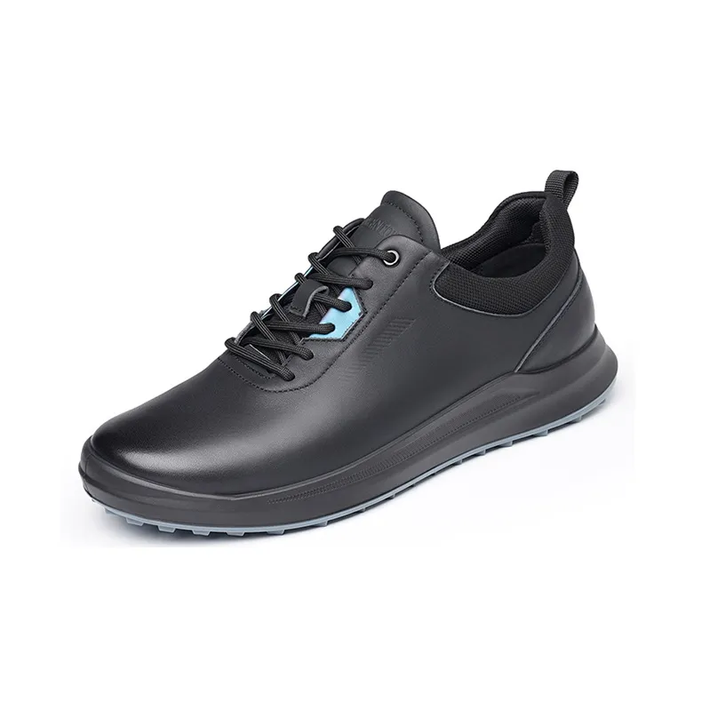 LAORENTOU Men's Casual Shoes Men Low Top Black/Gray-1