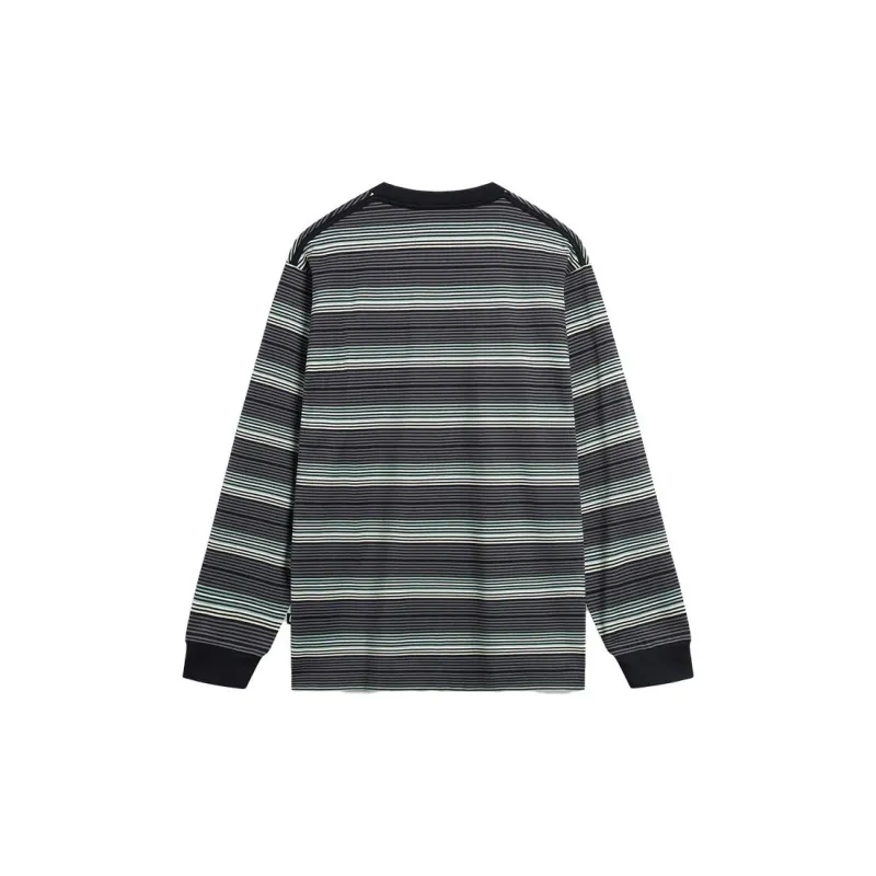 LiNing T Shirts Unisex Black Stripes-1