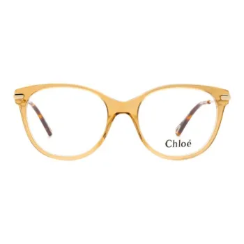 Chloe Acetate Metal Cat Eye Eyeglass Frames Men's Gold