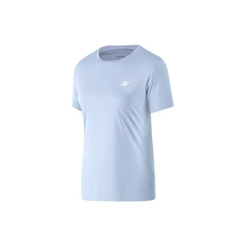 Skechers Basic Sports Series T-Shirts Women's Cashmere Blue/00F5