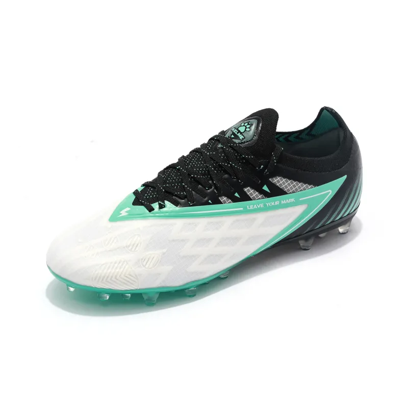 KELME Glimpse MG Rubber Short Studs Cushioning, Slip Resistant, And Breathable Soccer Shoes Unisex White Green-2