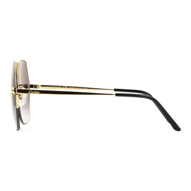 Cartier Panther Emblem Geometric Sunglasses-2