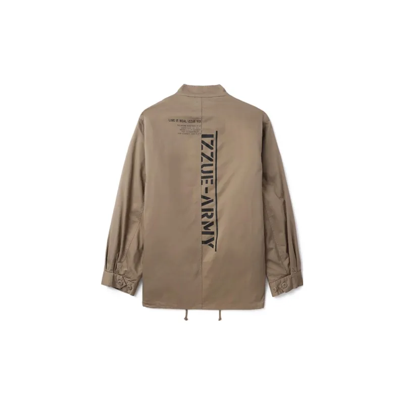 Izzue Logo patch Layered Cotton Jacket-1