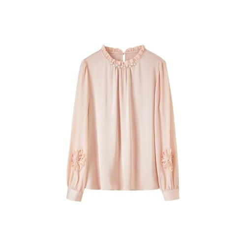 FANQIN Chiffon Shirts Women's Pink