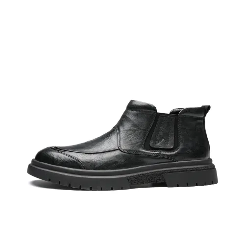 15 MINS Chelsea Boots Men Black