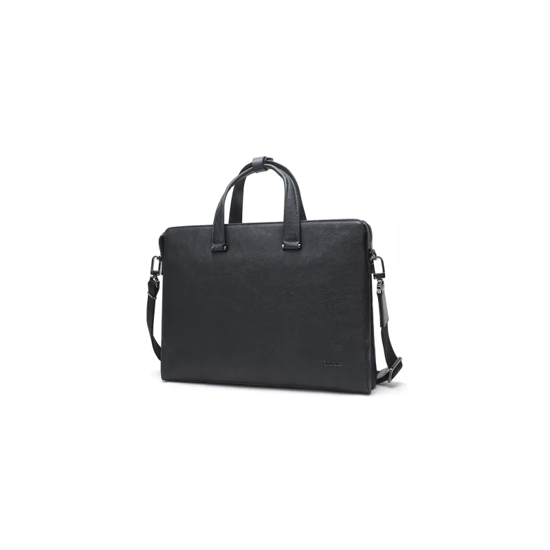 ELLE HOMME Top Grain Cow Leather Briefcase, Handbag, Shoulder Bag, Crossbody Bag Men's Black/Coffee/Blue-1