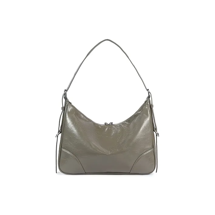 HXXXXS Cow Leather Shoulder Bag Women's Black-7