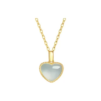 With The Heart Of The Jade Ice Glutinous Jadeite Necklaces Women's