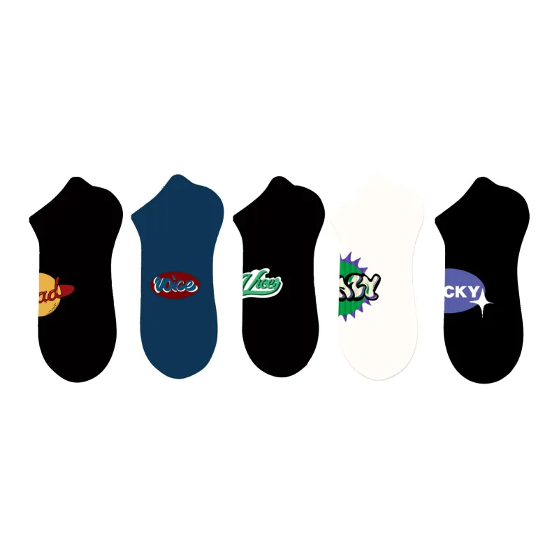Duanmei Ankle Socks Men's 5 Pack-11