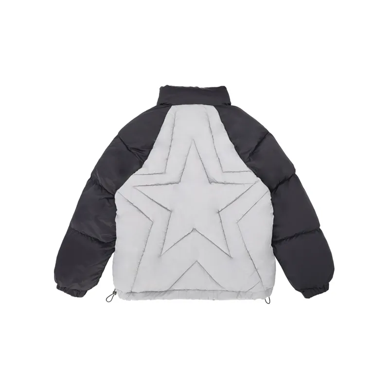 LBPC X PickleClub Puffer Jackets Women's Black Gray Color-1