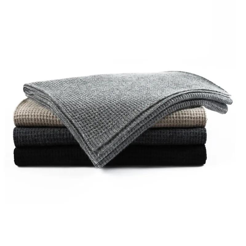 Jiu Ji Cashmere Knit Scarves Men's-1