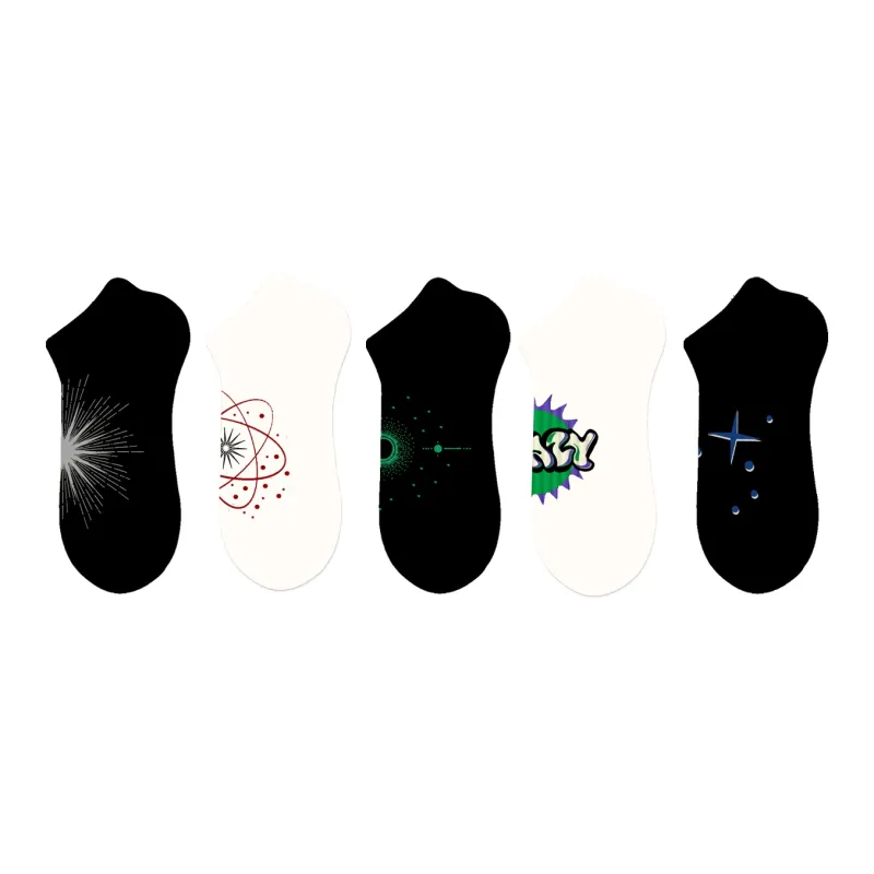 Duanmei Ankle Socks Men's 5 Pack-20