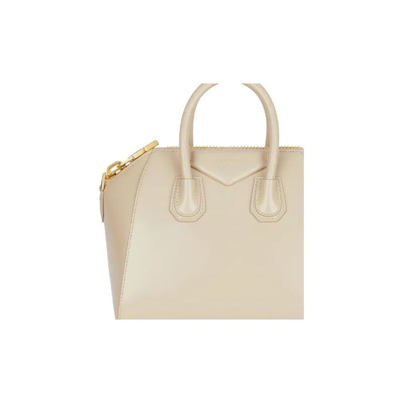 GIVENCHY Antigona Calfskin Handbag Mini Women's Gold-3