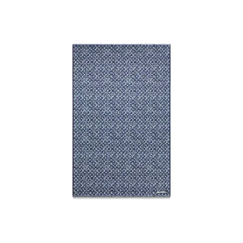 LOUIS VUITTON PLAY MNG POINTILLISM Knit Scarves Unisex Dark Blue-2