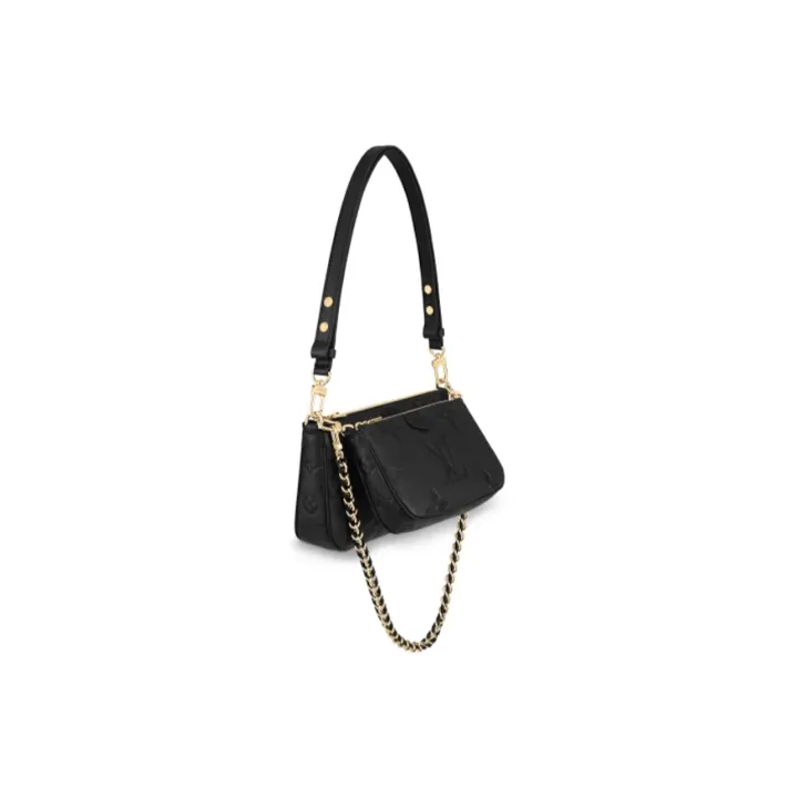 LOUIS VUITTON Multi Pochette Monogram Empreinte Black-1