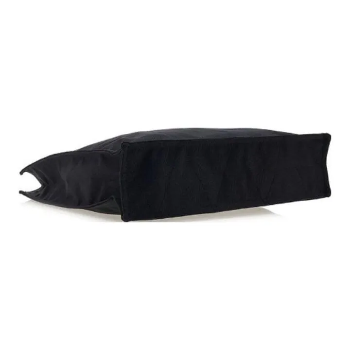 MSGM Fabric Tote Bag Shopping Bag Handbag Men's Black-4
