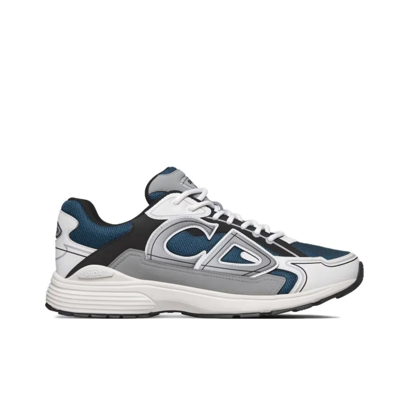 DIOR B30 Low Top Casual Shoes Men's Blue Gray-1
