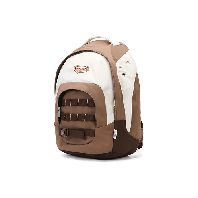 VANWALK Polyester Backpack Women's White/Brown/Purple/Red-9