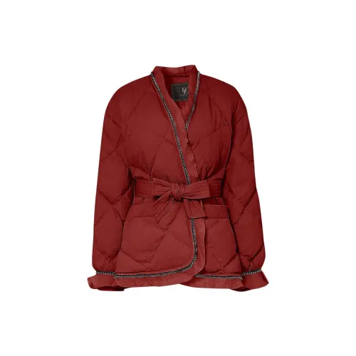 Duffy fashion Puffer Jackets Women's Red