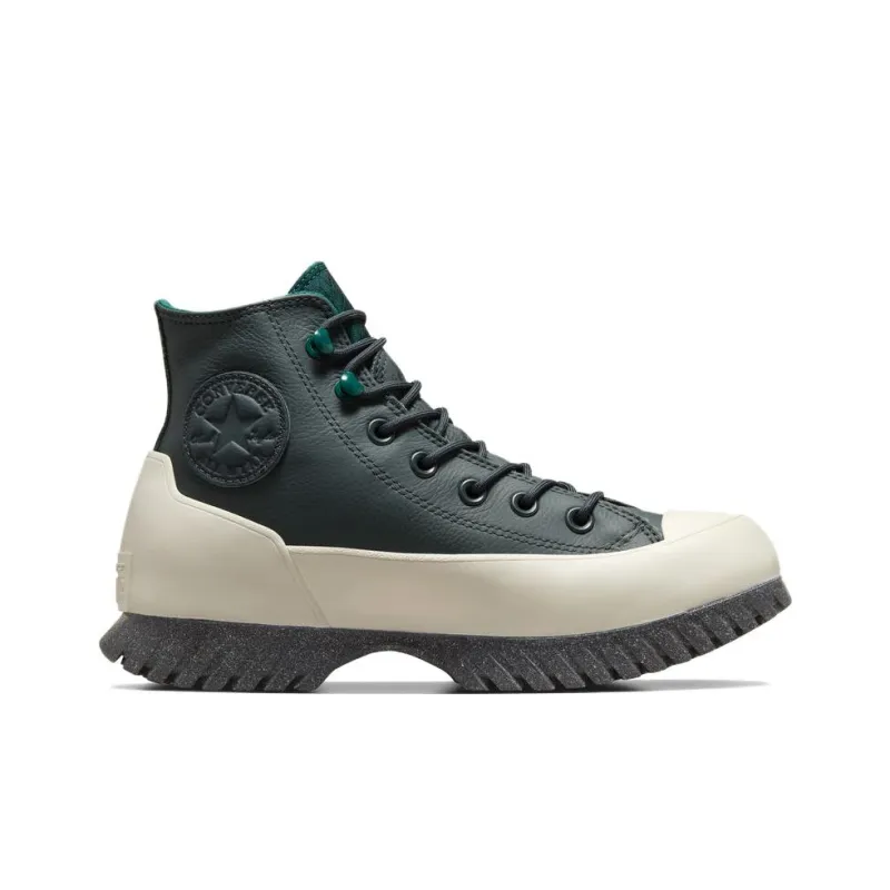 Converse Lugged Abrasion Resistant Waterproof Thermal Cushioning High Top Canvas Shoes Unisex Green-1
