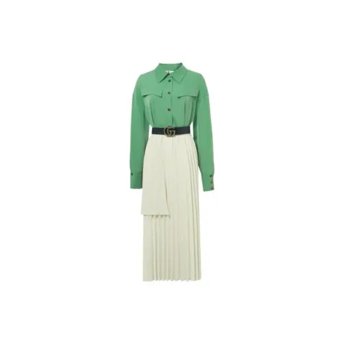 Duffy fashion Two Piece Skirt Sets Women's Green Apricot