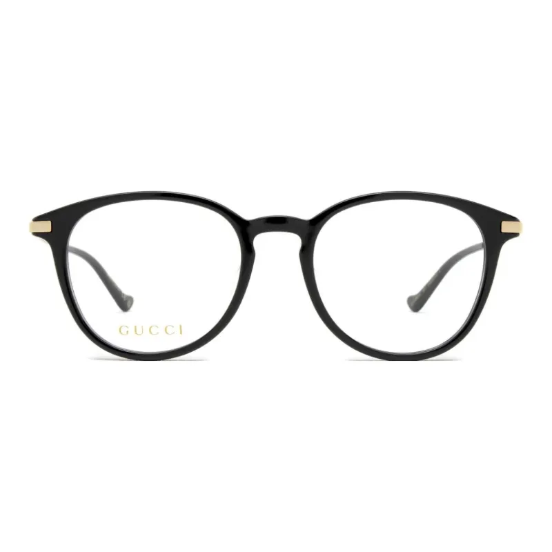 GUCCI Plastic Round Eyeglass Frames Men's Black-1
