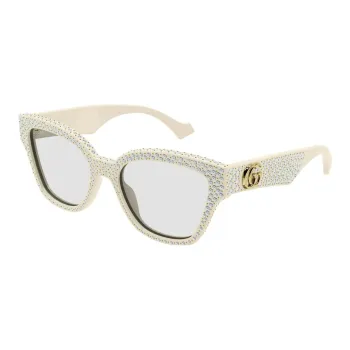 GUCCI Cat-Eye Frame Embellished Sunglasses