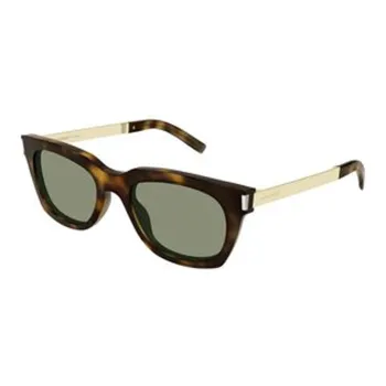 SAINT LAURENT Acetate Irregular Shape Sunglasses Women's Gold