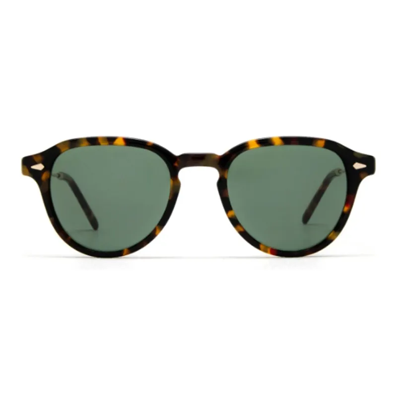 MOSCOT Acetate Irregular Shape Sunglasses Unisex Tortoiseshell-0