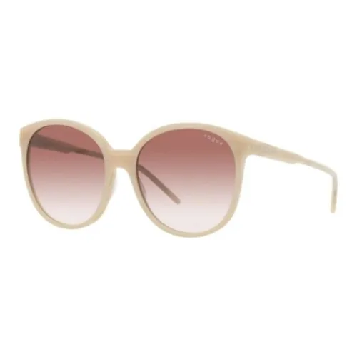 VOGUE Acetate Oval Sunglasses Women's Beige