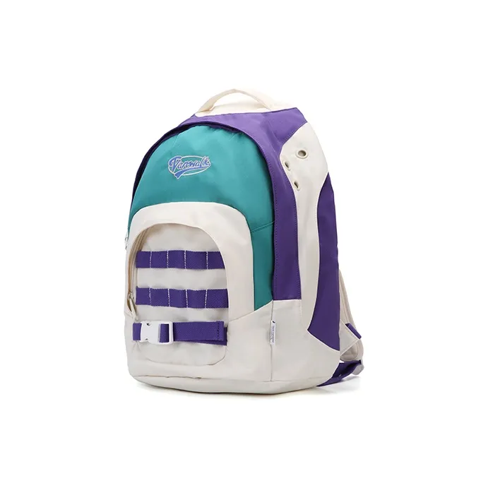 VANWALK Polyester Backpack Women's White/Brown/Purple/Red-13
